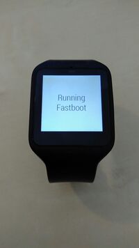 SmartWatch 3 in fastboot mode