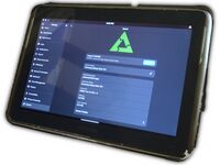 Samsung Galaxy Note 10.1 running postmarketOS with Phosh