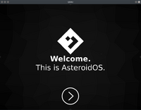 postmarketOS with the UI from Asteroid on Qemu