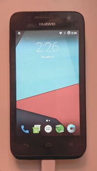 Huawei Ascend G330 running LineageOS 13