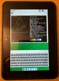 Kindle Fire HD running XFCE desktop