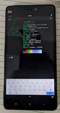 Mi 4i running Phosh with (close-to-mainline) kernel
