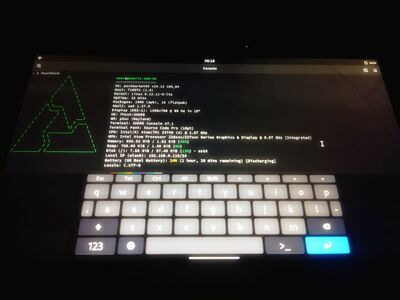 Asus T100Ta with PostmarketOS (Phosh)