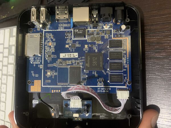 MBX Pufangda PCB/Motherboard with UART pins marked