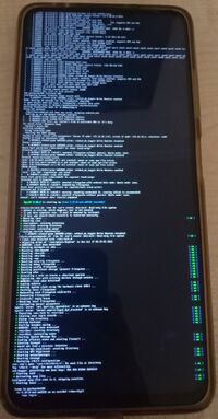 Xiaomi POCO X3 Pro booting mainline with simple framebuffer.