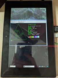 Booted tablet with lxqt