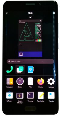 Xiaomi Mi Note 2 running Phosh