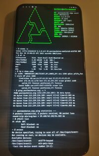 Booted early mainline kernel v6.1-rc5 with Sxmo!